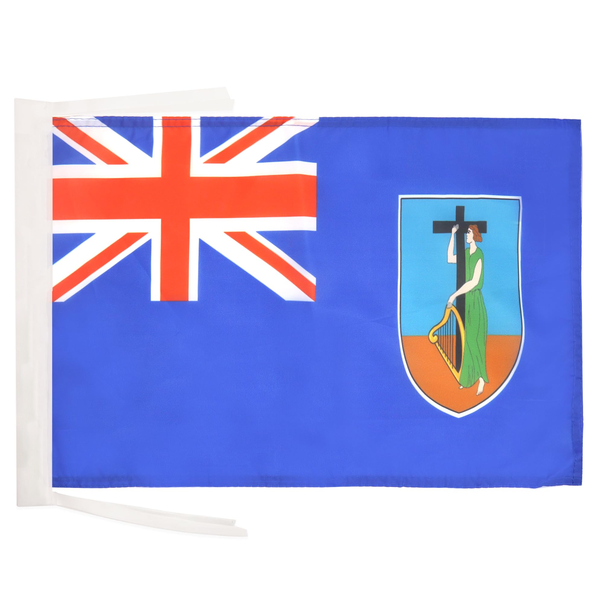 Amazon.com : AZ FLAG Montserrat Flag 18'' x 12'' cords
